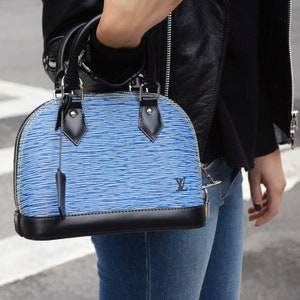 Authentische Louis Vuitton Alma BB Epi Denim Epi