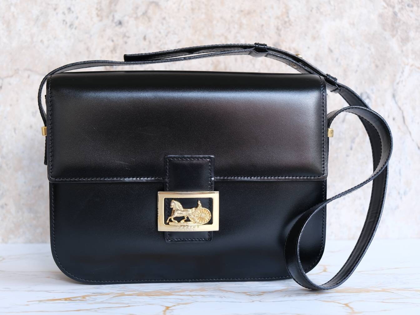 Belt Micro bag in gray leather Celine - Second Hand / Used – Vintega