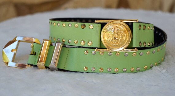 colorful versace belt