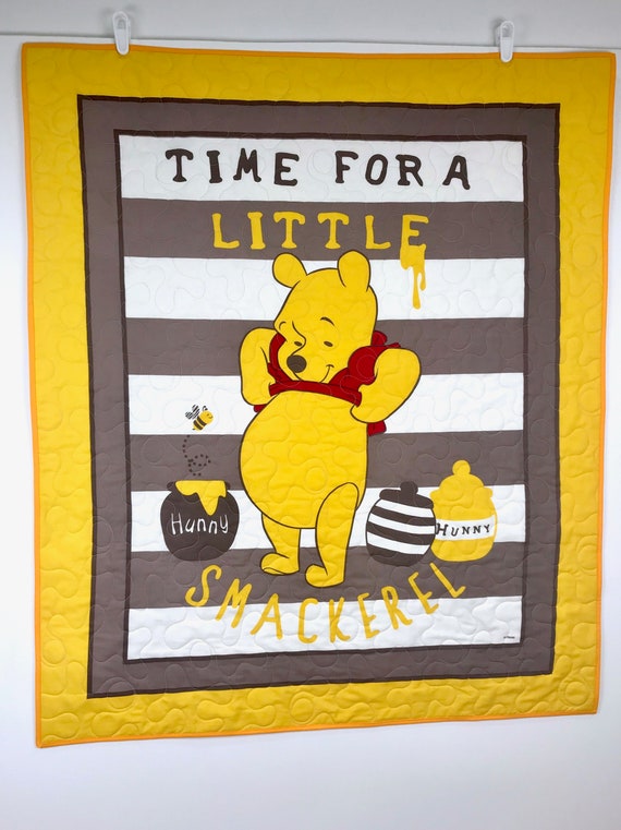Winnie The Pooh Baby Quilt Winnie The Pooh Crib Bedding Etsy