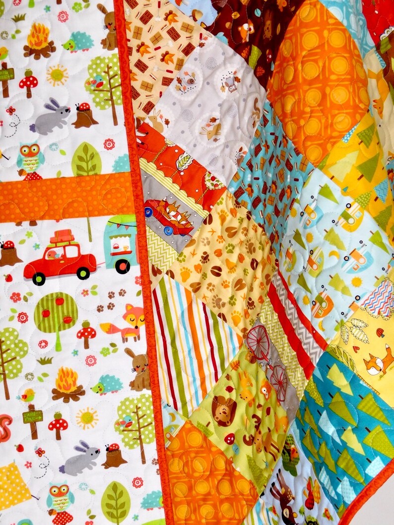 Baby Quilt patchwork crib bedding Baby gift Nursery Etsy