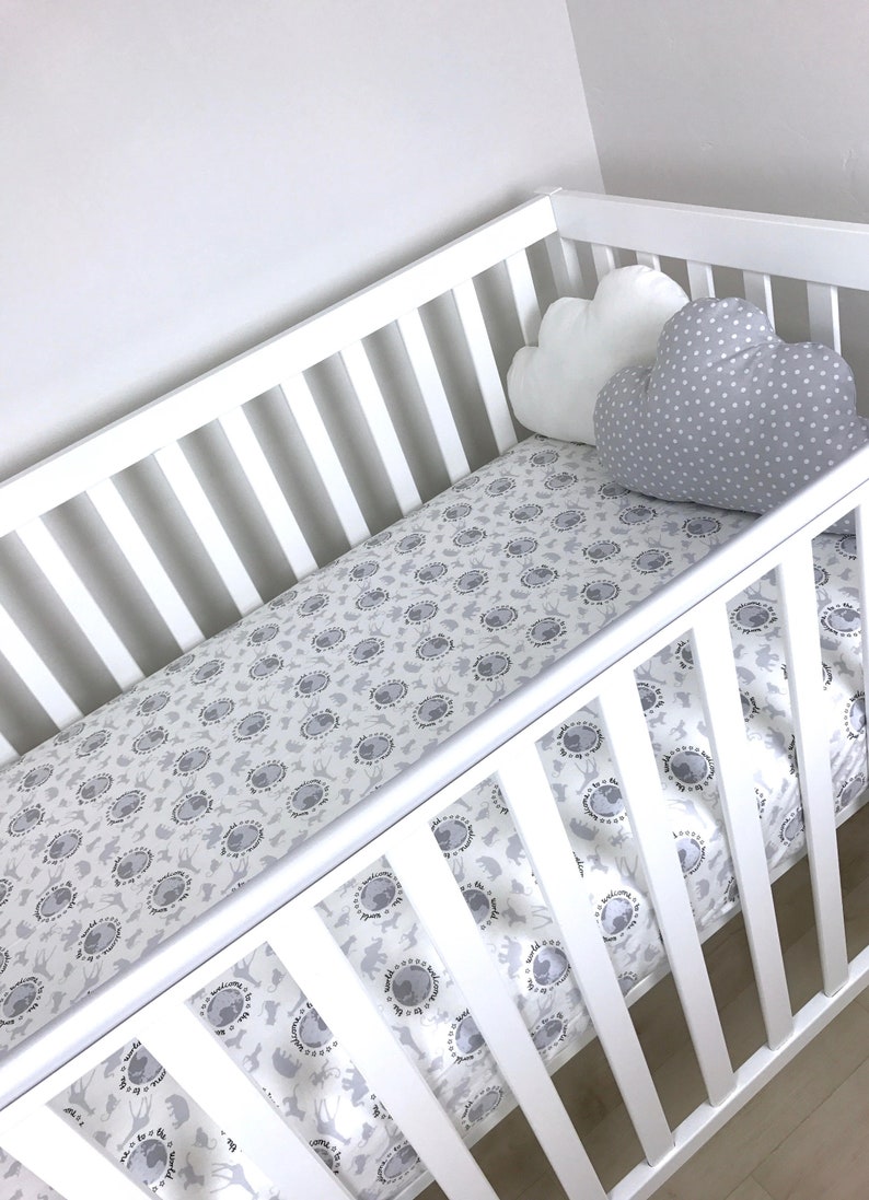 Welcome To The World Crib Sheet Oh The Places You Ll Go Etsy