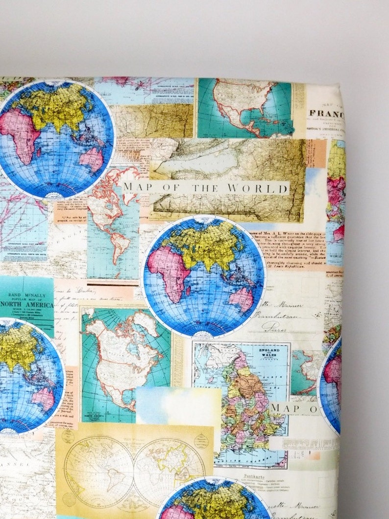 Map Crib Sheet Travel Nursery Hello World Bedding Oh The Places You Ll Go And Adventure Baby