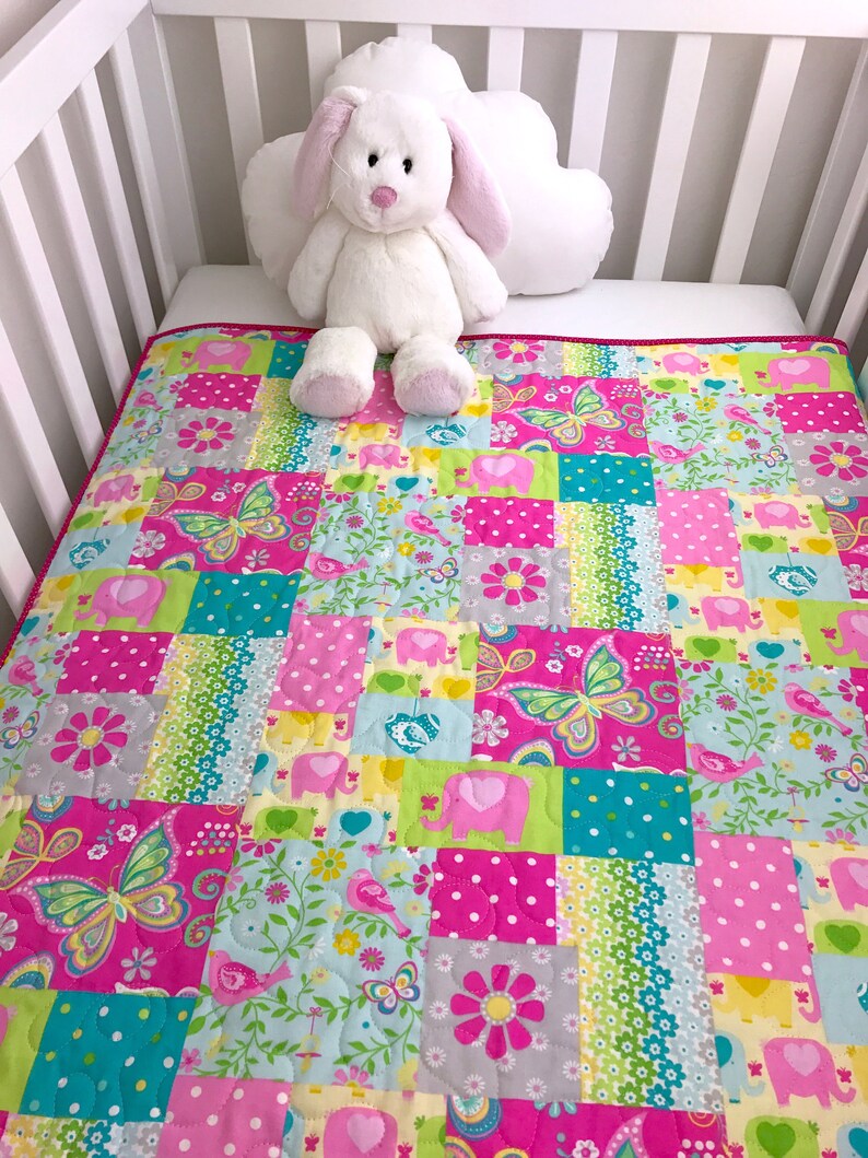 baby girl crib quilt