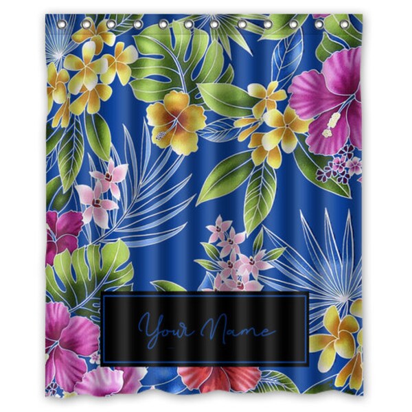 Hawaiian Shower Curtains Etsy