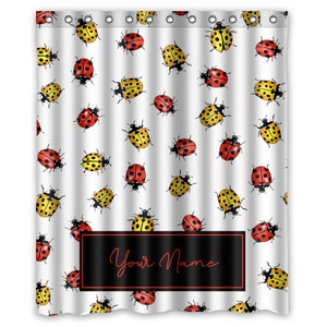 Cortina Ladybug Cocina, Cortinas Girl Lady Bug