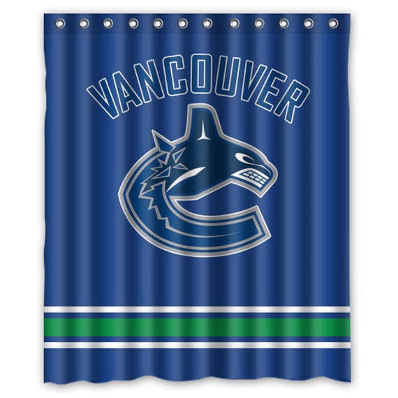Vancouver Canucks Hockey Custom Shower Curtains With Rings Etsy