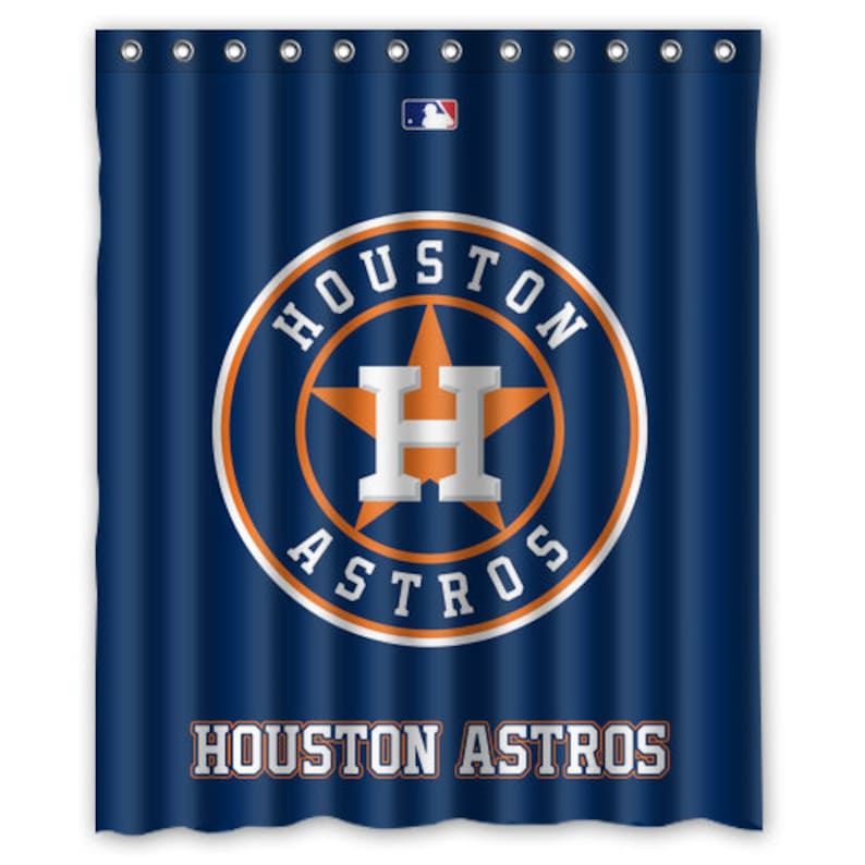 New Houston Astros Baseball Custom Shower Curtains With Rings Etsy