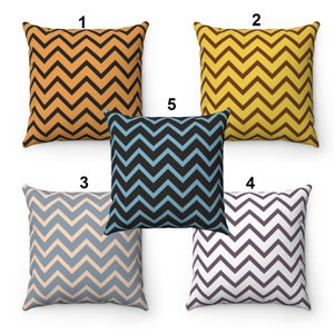 Chevron Pattern  Polyester Square Pillow Included, Home Decor, Decorative Pillow Gift, Outdoor Pillow, Indoor Pillow, Garden Pillow