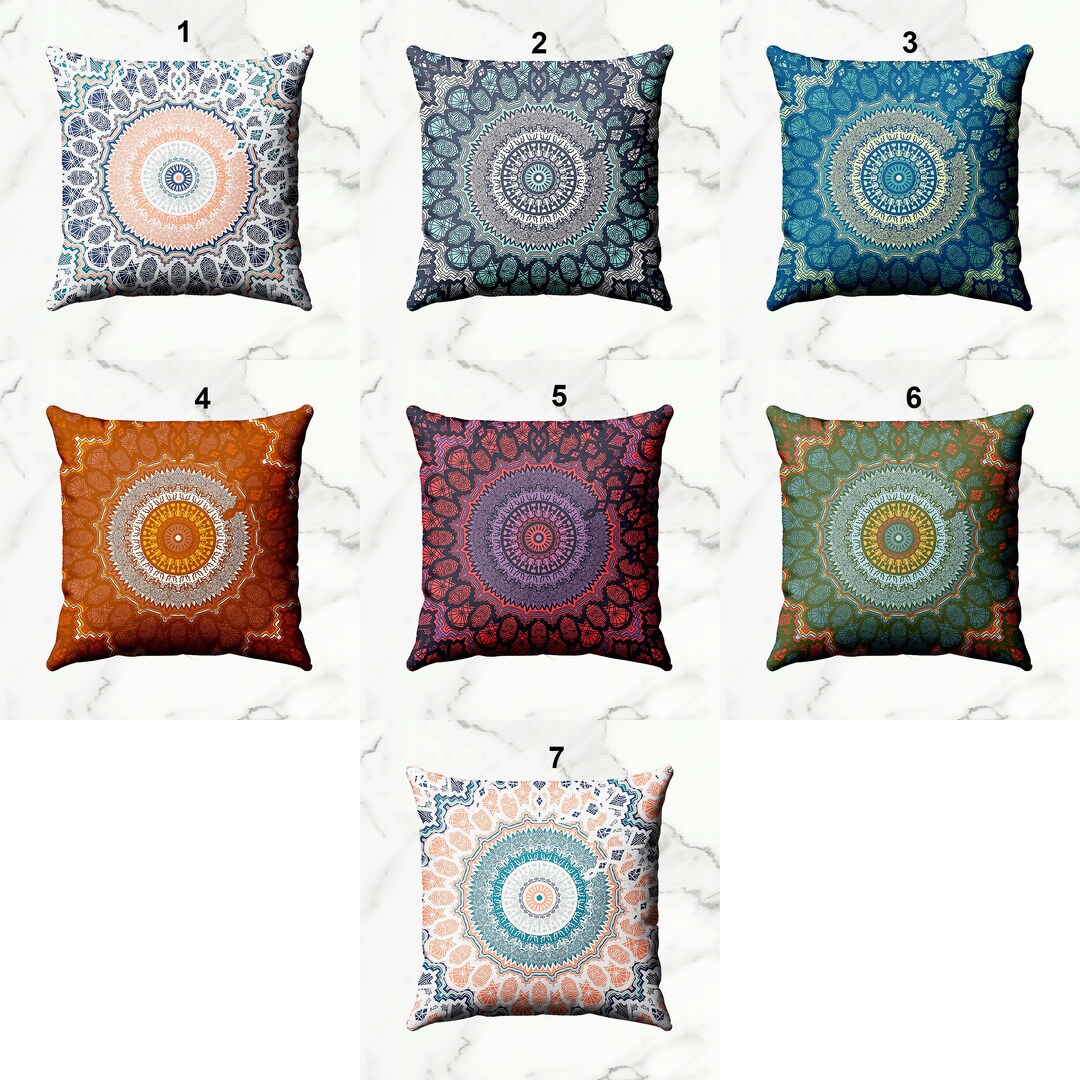 Ethnic Pillow Cover Ethnic Throw Pillow Southwestern Pillow Home Decor Double Side Printing Size