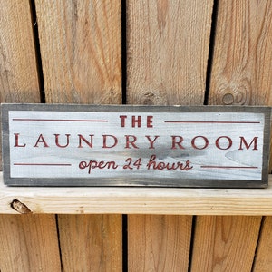 2 Sheets Wall Stickers Laundry Room Decals Decor Open 24 Hours Laundry Signs Washer Stickers Wall Art Stickers Home Apartment Washing Machine Wall De