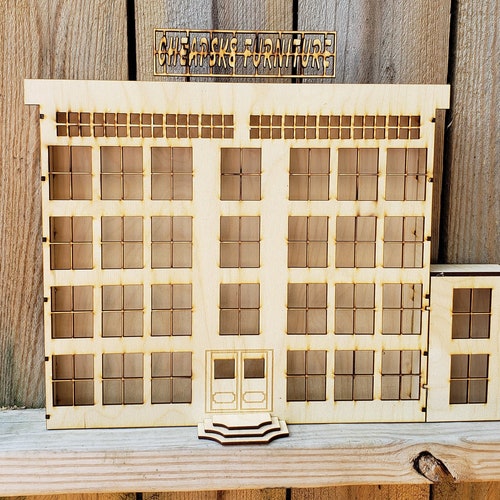 O Scale Apartment Model Railroad Train Kit Building Etsy
