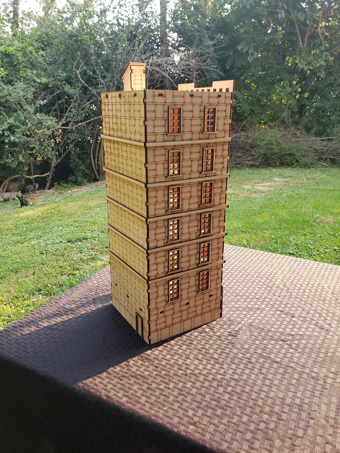 O Scale Apartment Model Railroad Train Kit Building Etsy