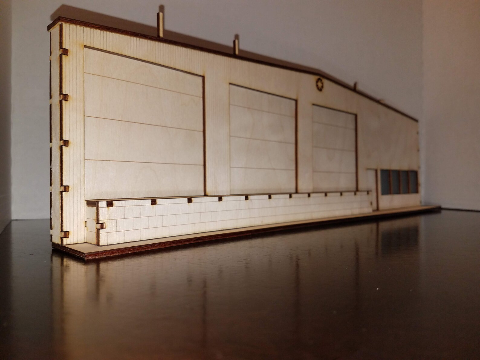 O Scale Scratch Built 'Train Store' Building Flat – LED Lit – For MTH Or Lionel Layouts