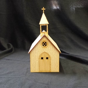 O Scale Church Kit Model Railroad Train Building On30 Scale