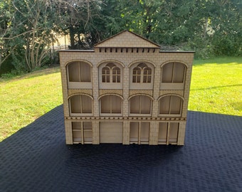 Scale O Model Train Kit O Scale Apartment House Store Front Kit Model Railroad Train Building ...