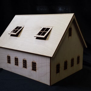 O Scale 2 Bay Engine House Kit Model Railroad Train Building On30 Scale