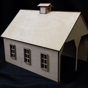 O Scale 2 Bay Engine House Kit Model Railroad Train Building On30 Scale