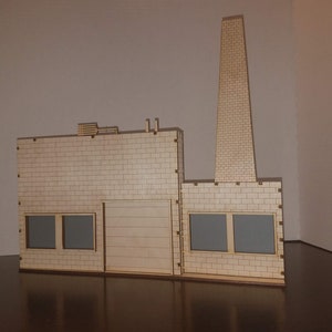 O Scale Warehouse Factory Flat Kit Model Railroad Train Building On30 Scale