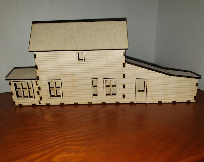 O Scale House Flat Model Railroad Train Kit Building Etsy