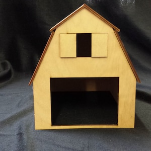 O Scale Barn Kit Model Railroad Train Building On30 Scale