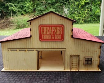 O Scale Lumber Mill & Feed - Model railroad train kit building