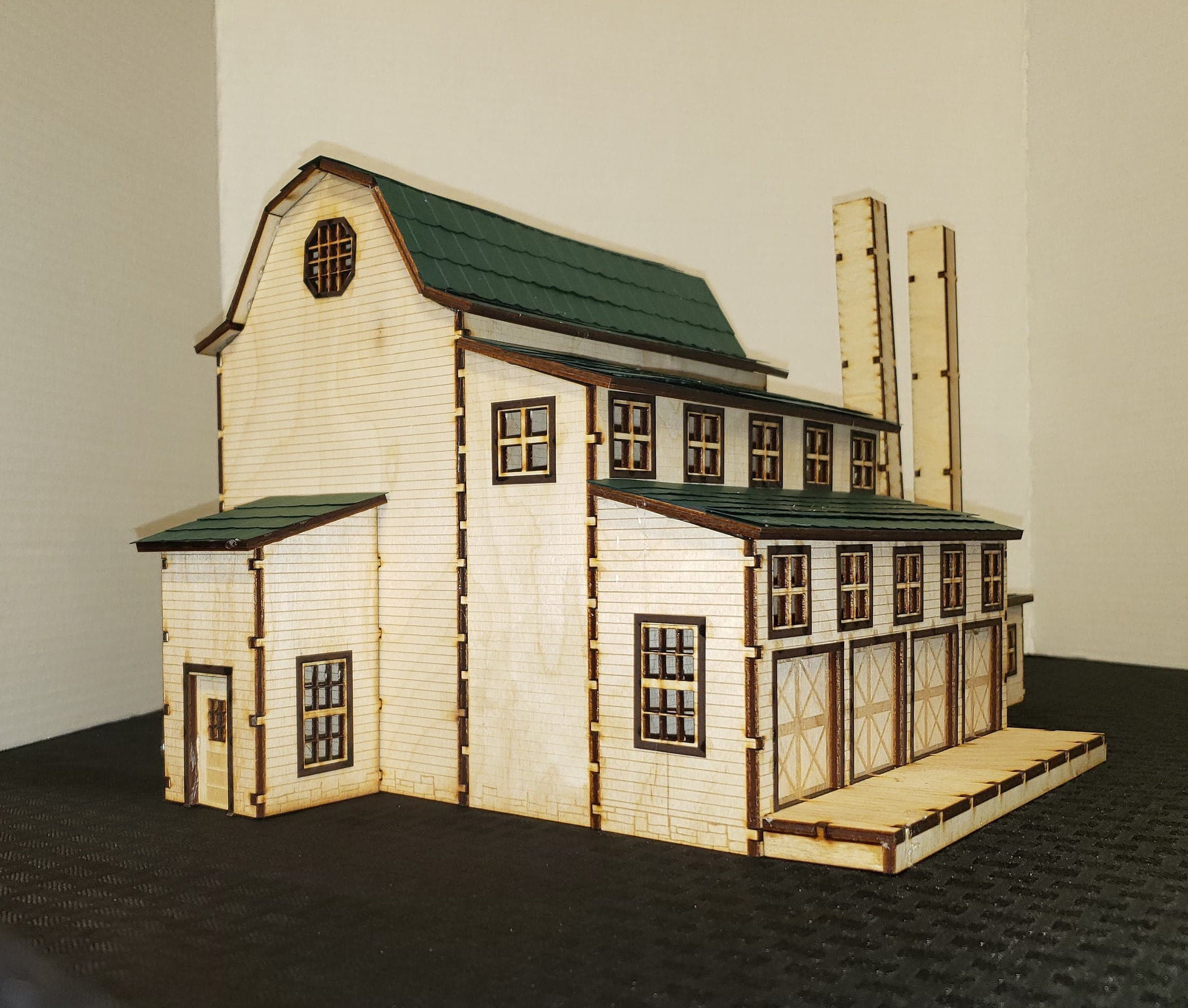 O Scale Warehouse Factory Kit Model Railroad Train Building On30 Scale ...