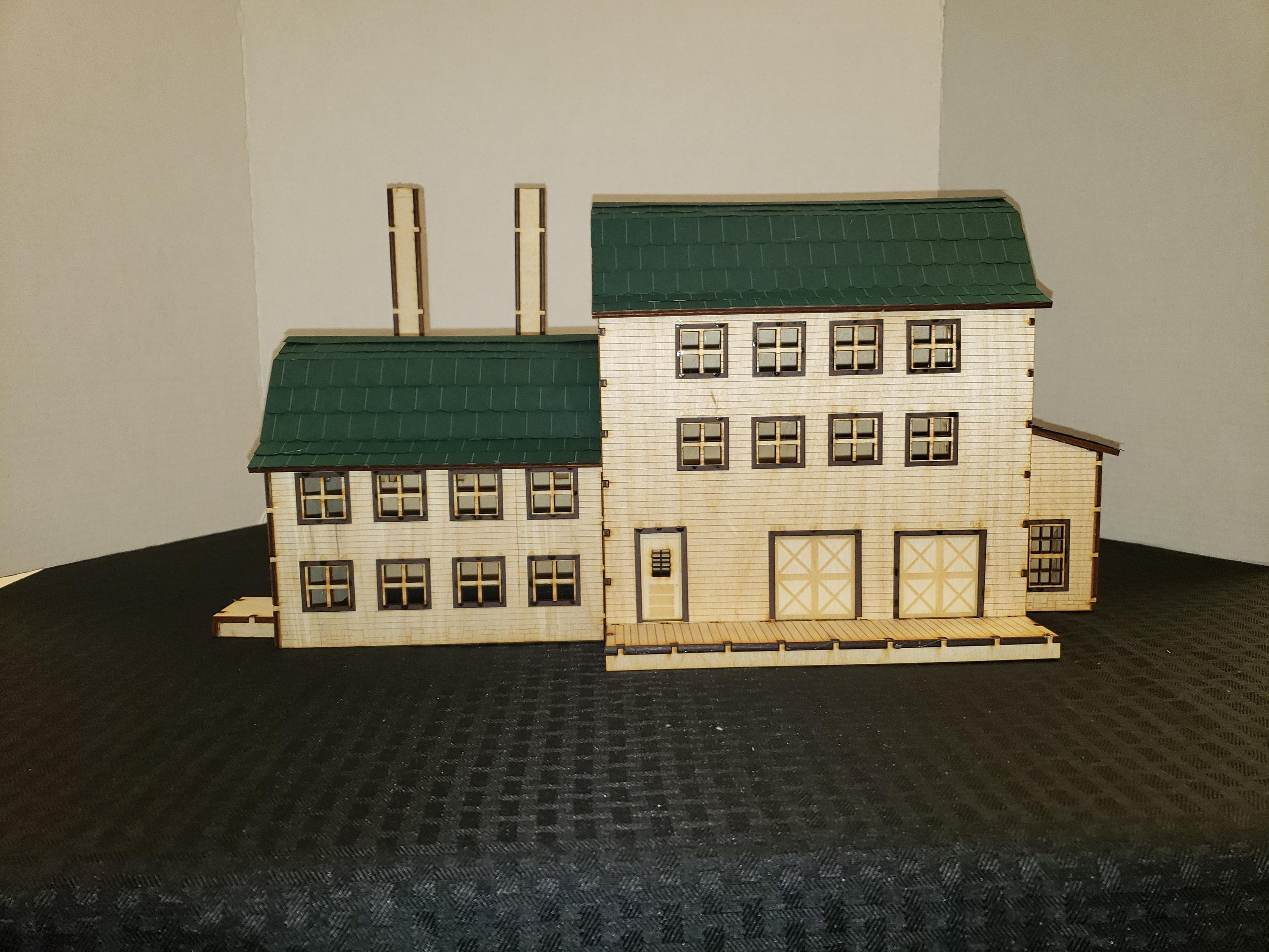 O Scale Warehouse Factory Kit Model Railroad Train Building Etsy