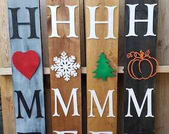 Welcome Home Porch Sign: Interchangeable Holiday Decor