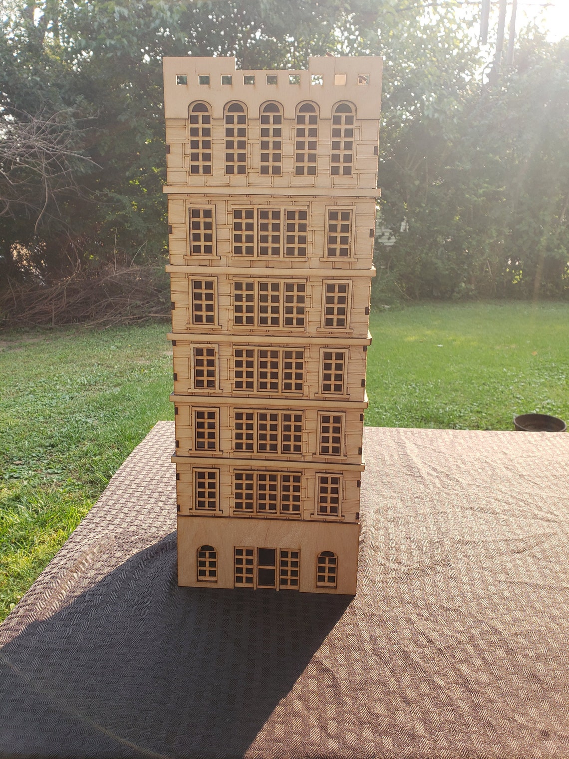 O Scale Apartment Model Railroad Train Kit Building Etsy