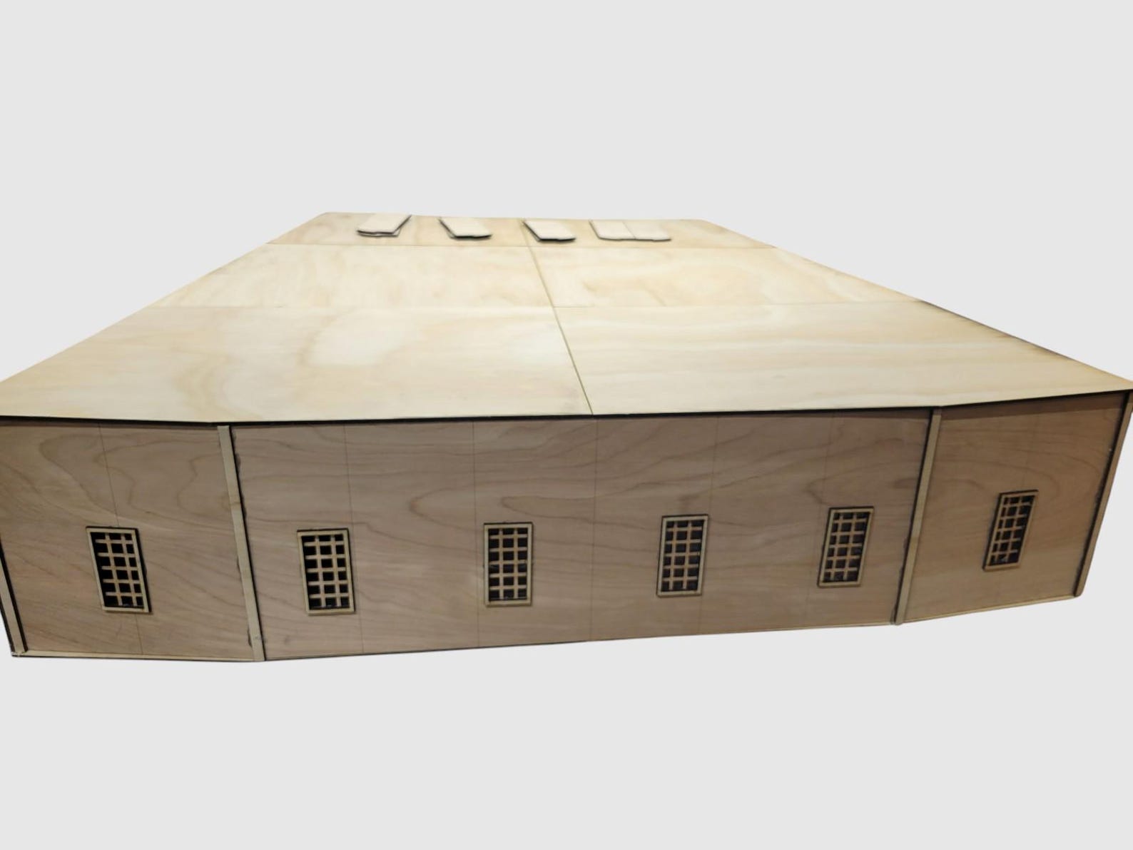 O Scale 4 Stall Roundhouse - Model Railroad Train Kit Building - Etsy
