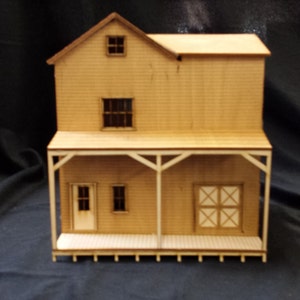 O Scale Feed Store Saloon Warehouse Kit Model Railroad Train Building On30 Scale