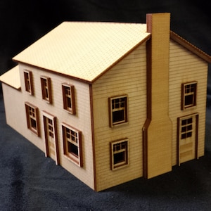 O Scale House Kit Model Railroad Train Building On30 Scale