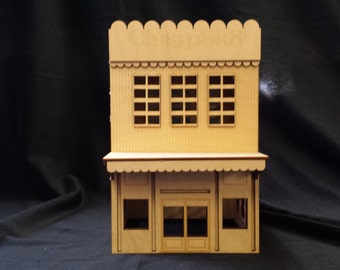 O Scale House Store Saloon Kit Model Railroad Train Building On30 Scale