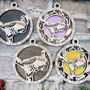 Personalized Martial Arts Christmas Ornament