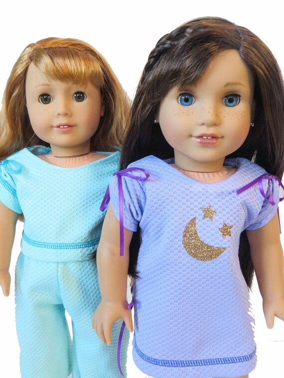 18 Inch Doll Clothing Sewing Pattern Pajama & Nightgown Pdf Tutorial for Doll  Clothes April Moon PJ Set PDF Pattern 
