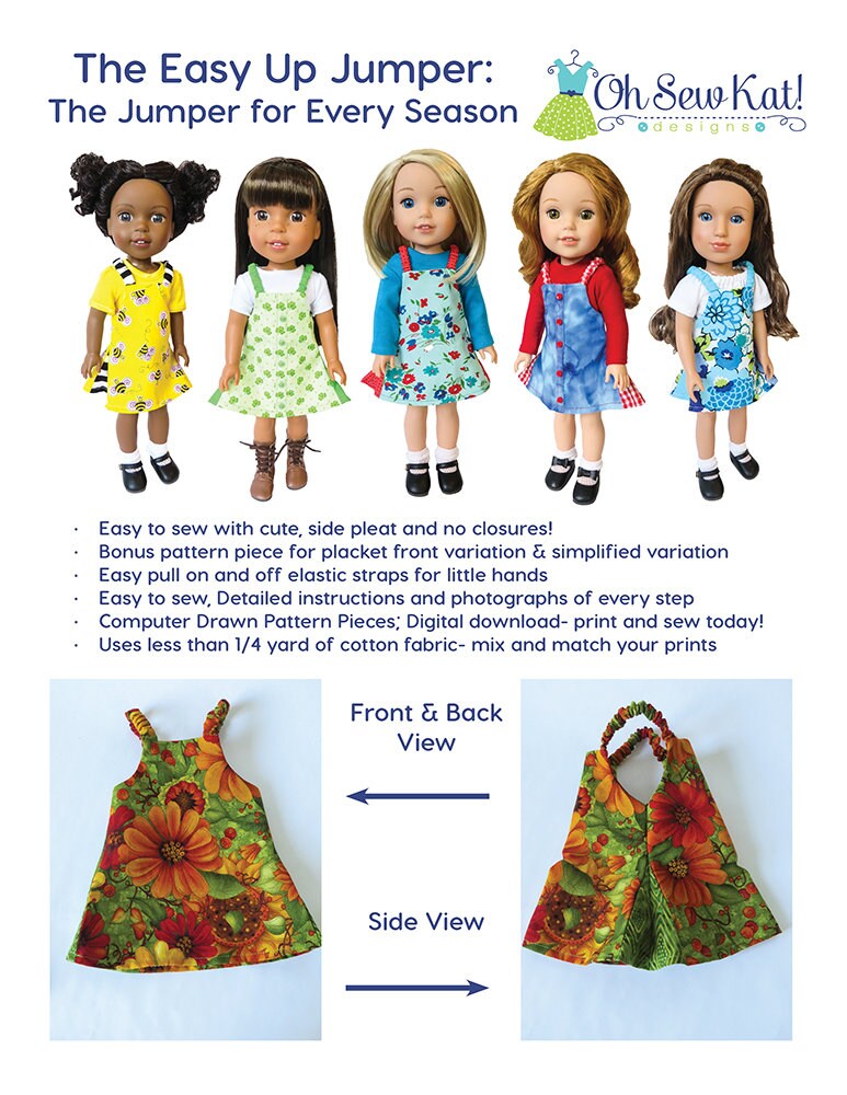 Wellie Wishers Doll Clothes Sewing pattern for 14 inch doll Etsy