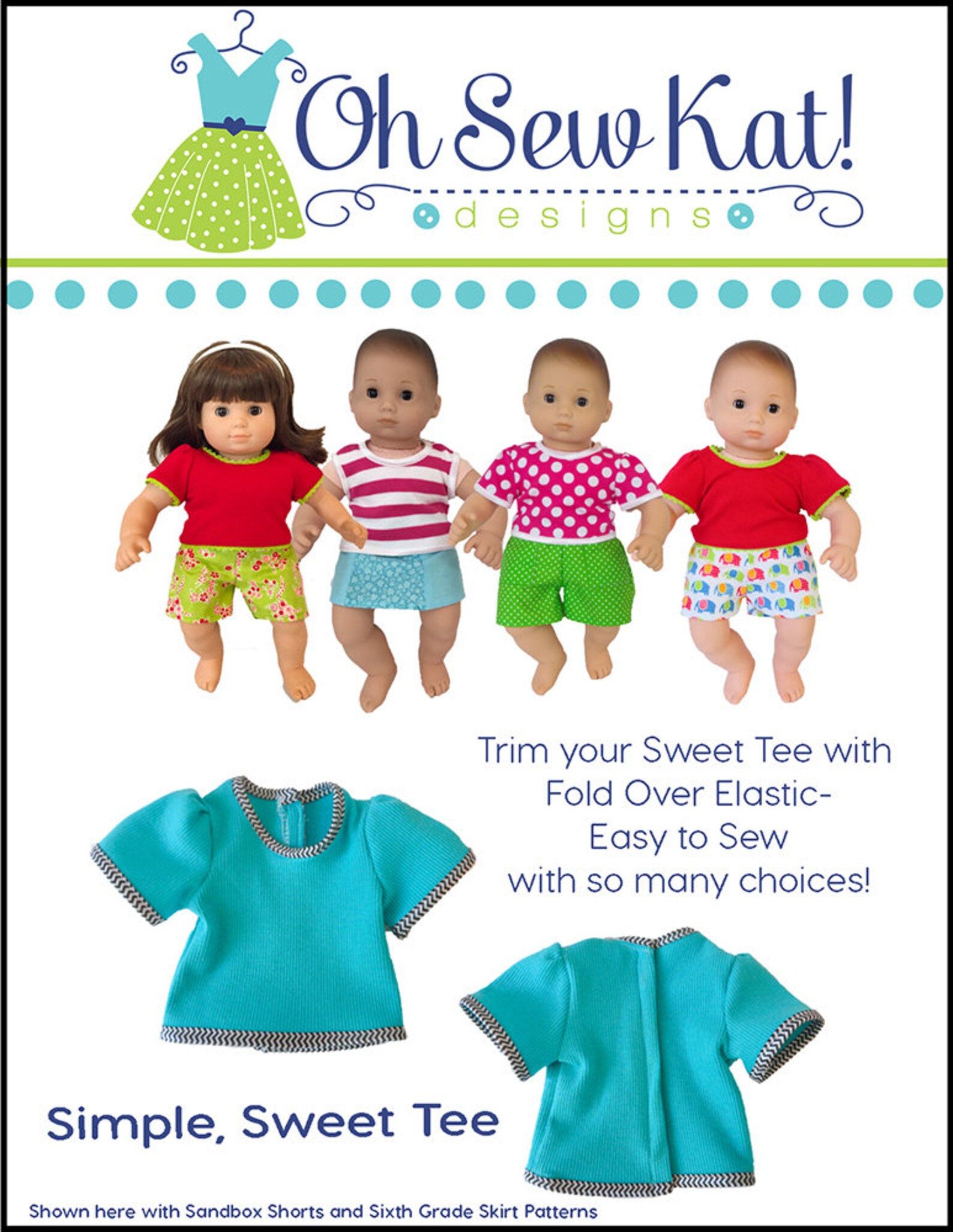 Baby Doll Tee Shirt Sewing Pattern for 15 Inch Baby Doll Etsy