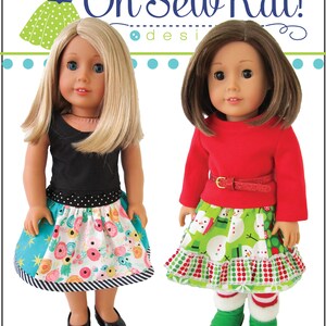 Doll Clothes Boutique Twirl Skirt Sewing PDF Pattern for 14-18 inch doll clothes, Easy patchwork skirt for Dolls, Digital pattern Oh Sew Kat image 10