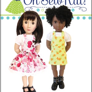 Doll Clothes Sewing Pattern A Girl for All Time doll overalls sewing pattern Backyard Bibs Romper Shortalls Skirt PDF digital pattern image 9