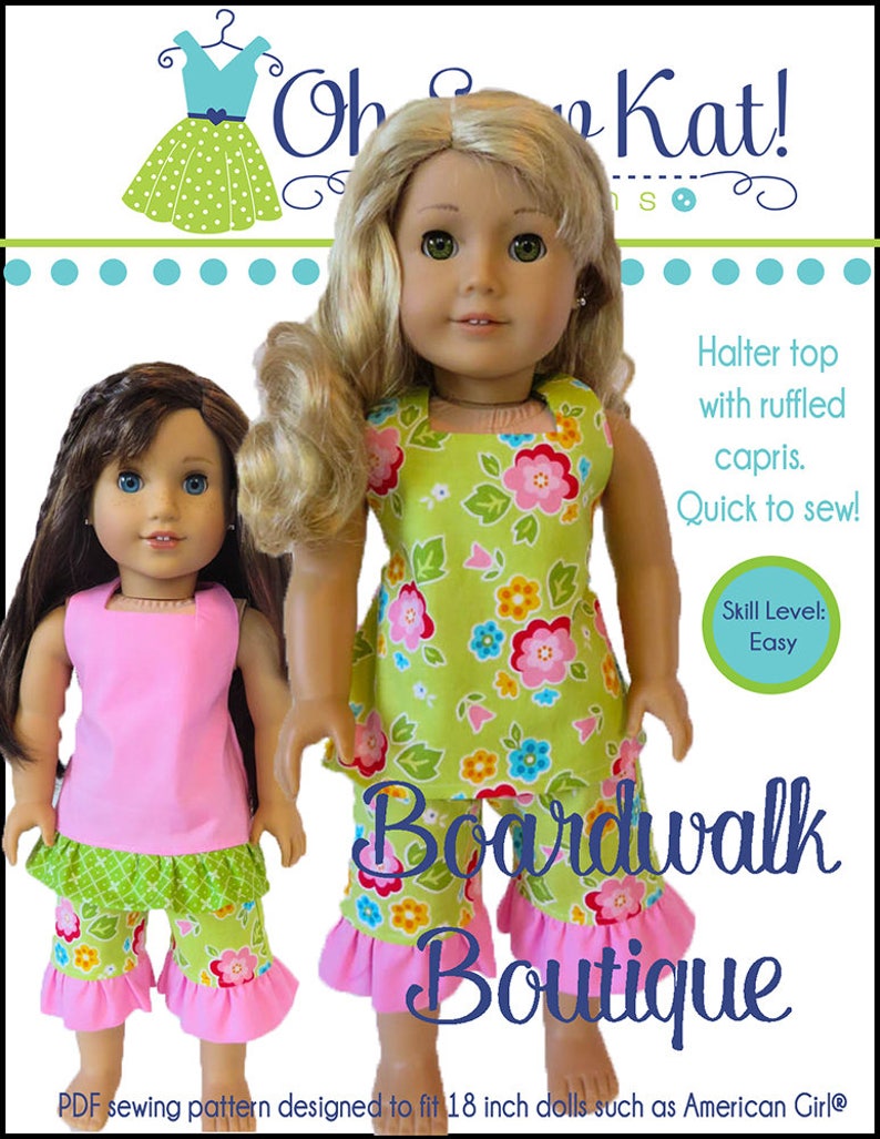 18 inch doll clothes PDF Sewing Pattern Bundle for 18 inch American Girl ® Doll Clothes 4 patterns ePattern easy to sew doll clothes image 7