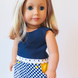 Sewing pattern for 18 inch doll clothes, DIY pattern for dolls like American Girl ® Sandbox Shorts in 3 styles working pockets, PDF image 2