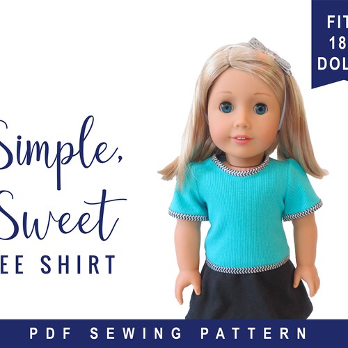 Sewing Pattern for 18 Inch Doll Clothes DIY Pattern for Dolls Etsy