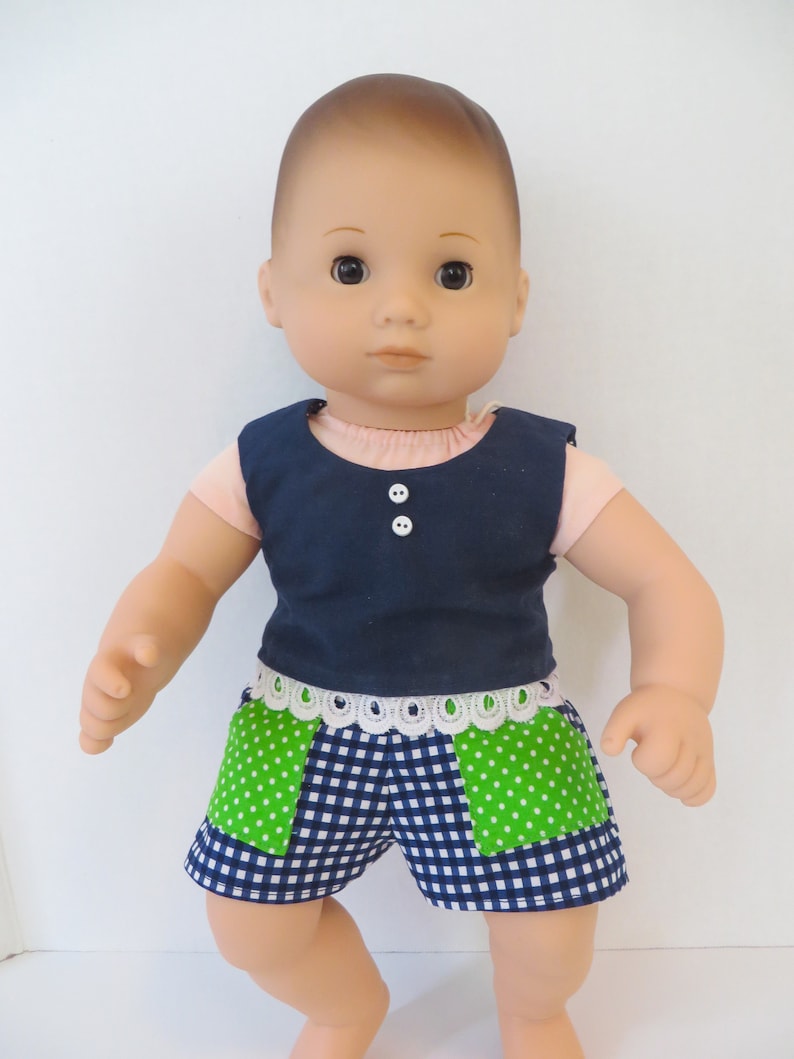 Bitty Baby Doll Clothes Sewing Pattern 15 inch Baby