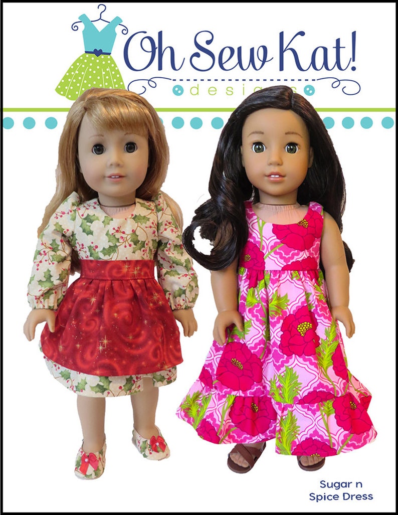 18 inch doll clothes PDF Sewing Pattern Bundle for 18 inch American Girl ® Doll Clothes 4 patterns ePattern easy to sew doll clothes image 5