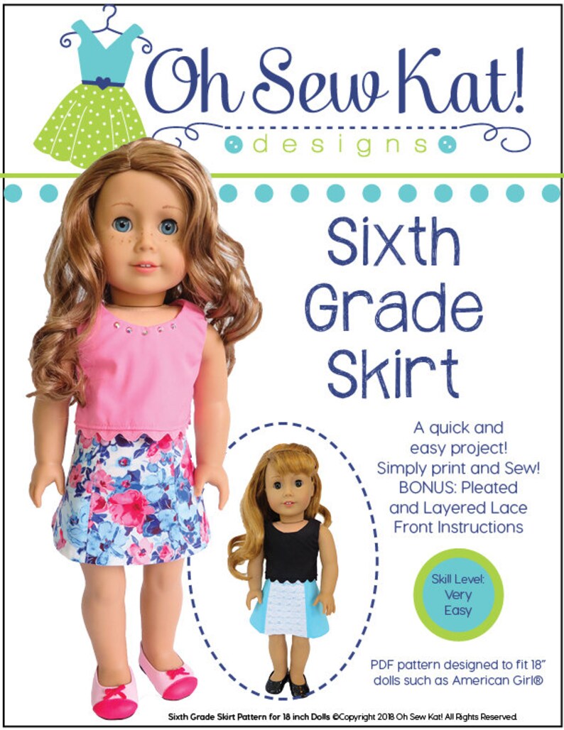 18 Inch Doll Clothes Sewing Patterns- Bundle of 3 Patterns to Make a ...