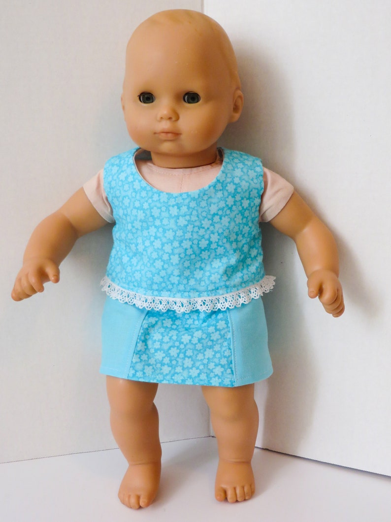 Bitty Baby Doll Clothes Skirt Sewing Pattern PDF fits 15