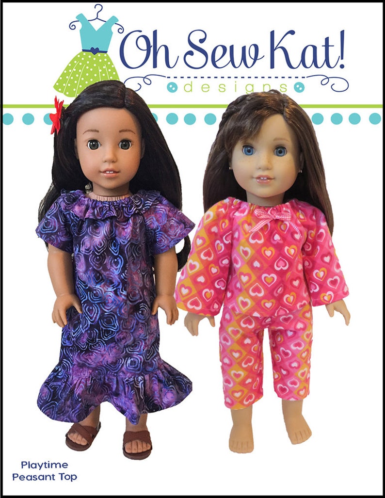 18 inch doll clothes PDF Sewing Pattern Bundle for 18 inch American Girl ® Doll Clothes 4 patterns ePattern easy to sew doll clothes image 4