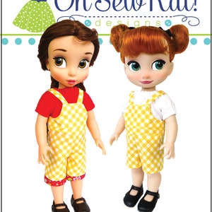 Animators' doll clothes pattern  overalls and peasant top image 9