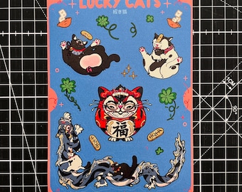 Stickersheet "Lucky Cat"